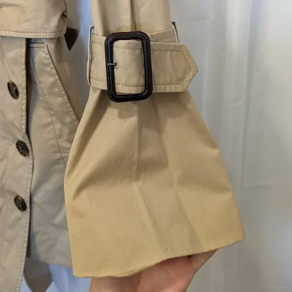 Banana Republic x Olivia Palermo Bell-Sleeve Asymmetrical Trench Coat | XS - Picture 7 of 9